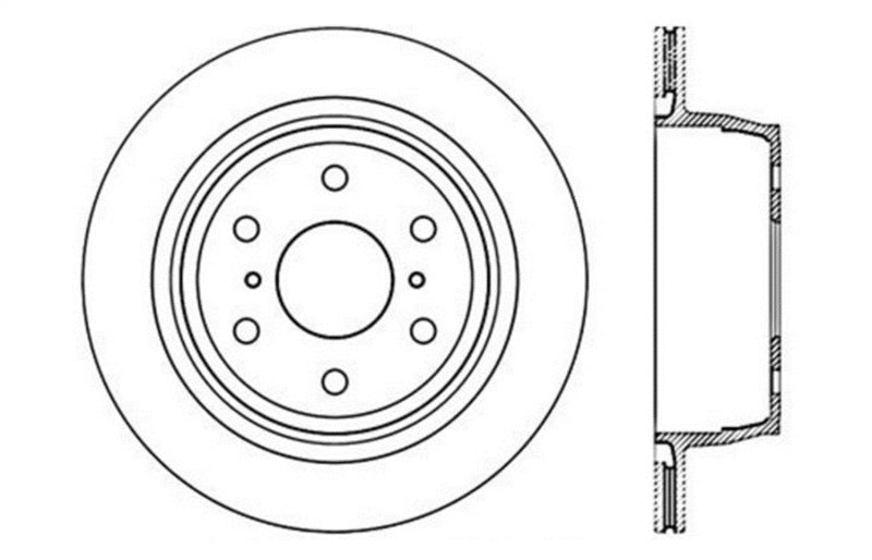 Stoptech 128.66065R Drilled Sport Brake Rotor