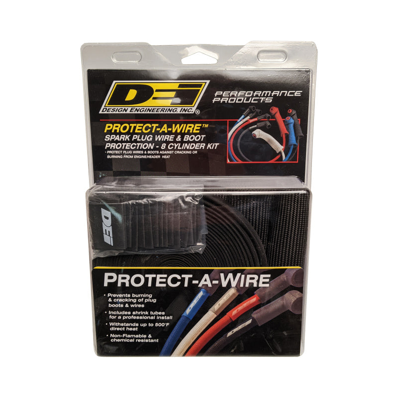DEI 10712 Protect-A-Boot and Wire Kit 8 Cylinder - Black