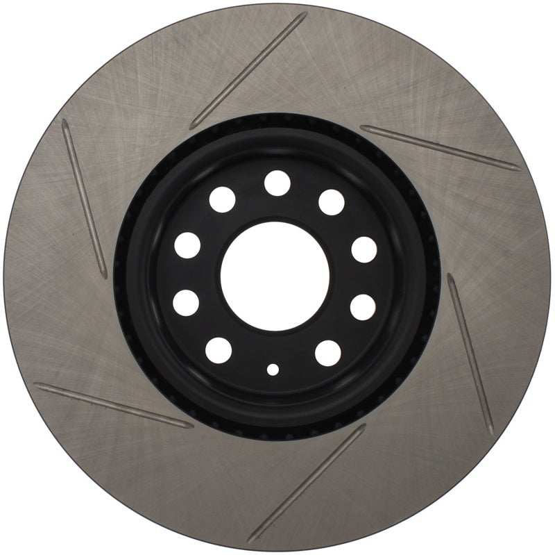 Stoptech 126.33098SL Power Slot 06-10 fits Audi A3 / 08-10 TT / 06-09 VW GTI Mlk V/Passat Left Front Slotted Rotor