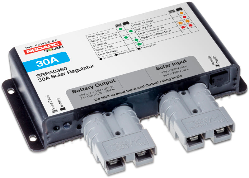 REDARC SRPA0360 Solar Regulator w/Anderson Connect - 30A