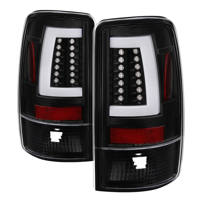 Spyder 5084149 fits GMC 00-06 Yukon/Yukon XL V2 Light Bar LED Tail Lights - Bla