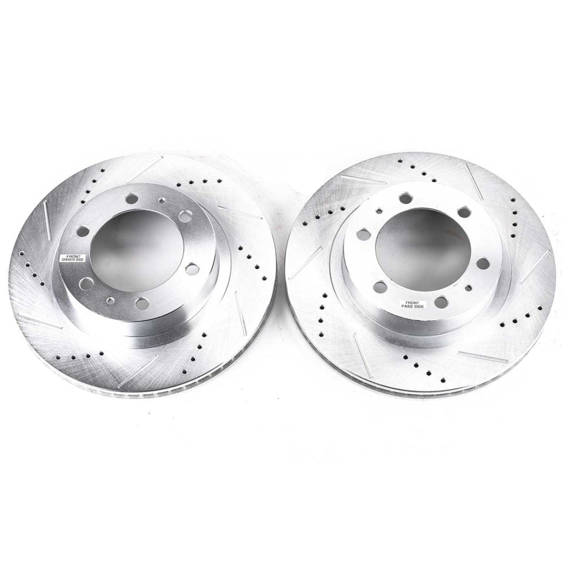 PowerStop fits Toyota 03-09 4Runner Front Evolution Drilled & Slotted Rotors -