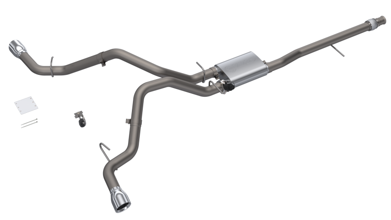 QTP 410015 2014-2018 fits Silverado/fits Sierra QTP Screamer Split Rear Exit Cat Back