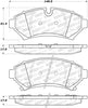 Stoptech 308.0753 Street Brake Pads