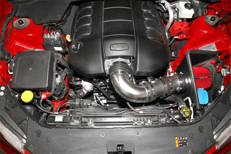 Spectre 9017 08-09 Pontiac G8 V8-6.0/6.2L F/I Air Intake Kit - Polished w/Red Filter