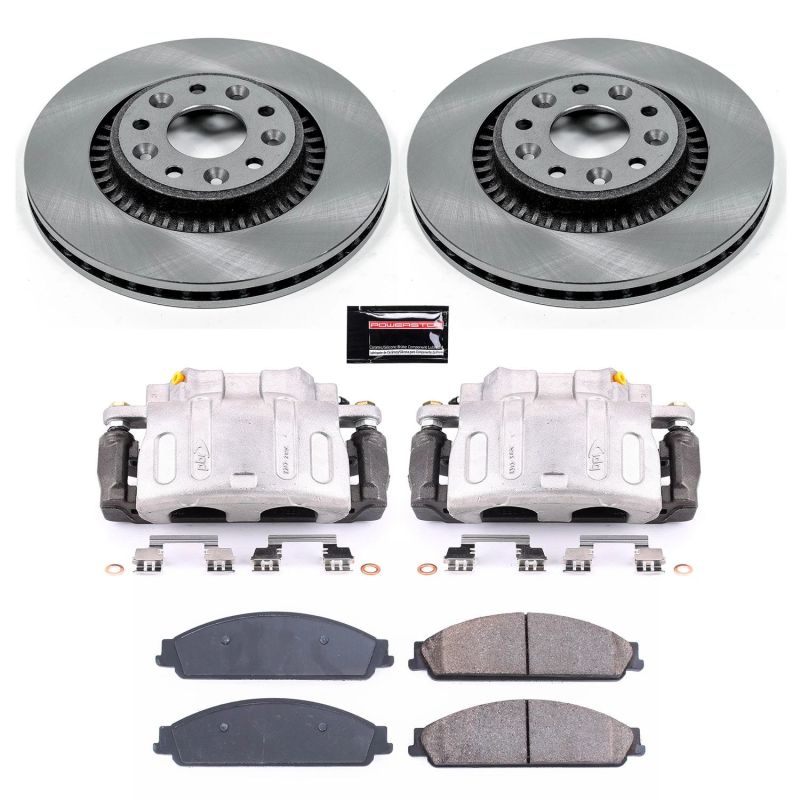 Power Stop KCOE4599A 08-09 fits Ford Taurus X Front Autospecialty Kit w/Cals