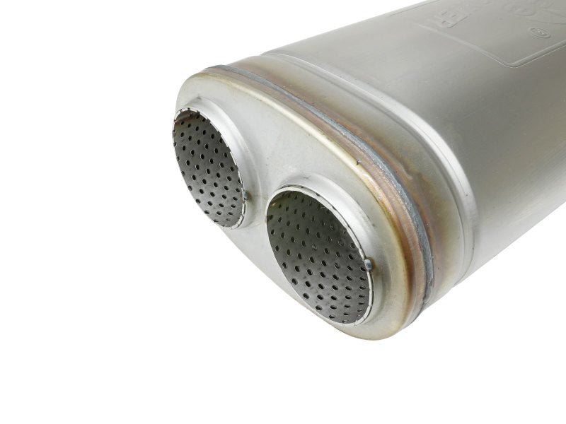 AFE 49M00055 orce-Xp 409 SS Muffler 3in Dual Inlet/Dual Outlet 5in H x 8in W x