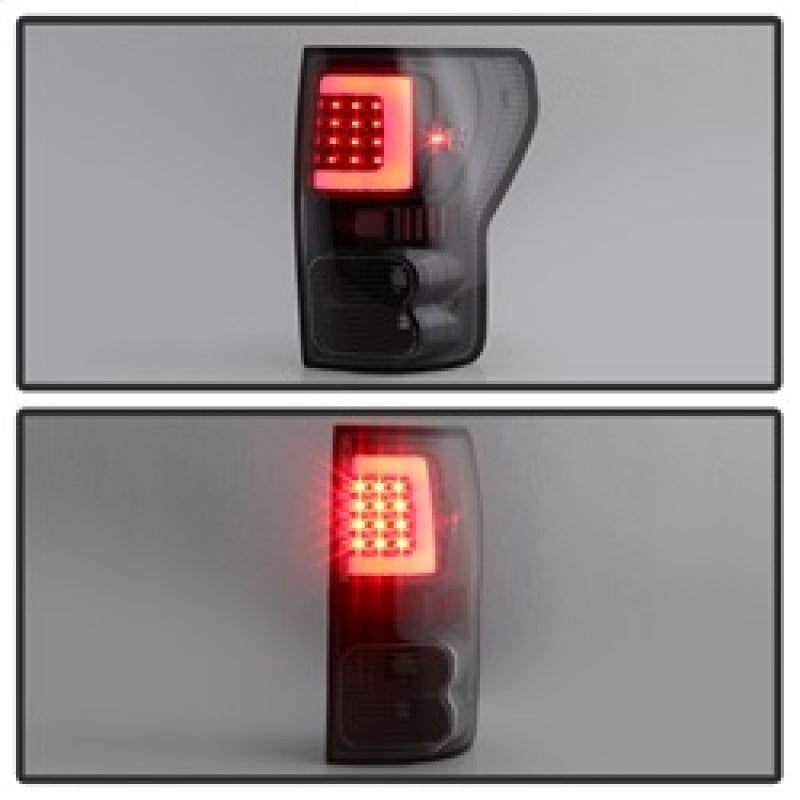 xTune 9038563 07-13 fits Toyota Tundra Light Bar LED Tail lights - Black (ALT-O