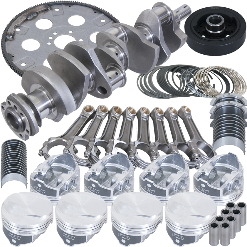Eagle B18023060 fits Chevy 454 4.250in Crank 6.385in I-Beam Rods 17cc Dome 4.310in Pistons Balanced Assembly