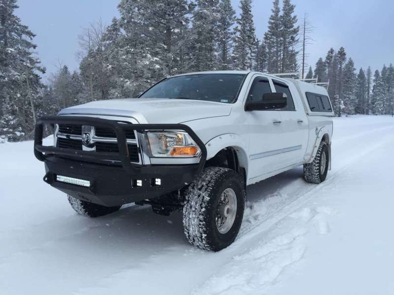 Road Armor 4102DF0 10-18 fits Dodge 2500 iDentity Front Bumper Components - Standard End Pods - Raw