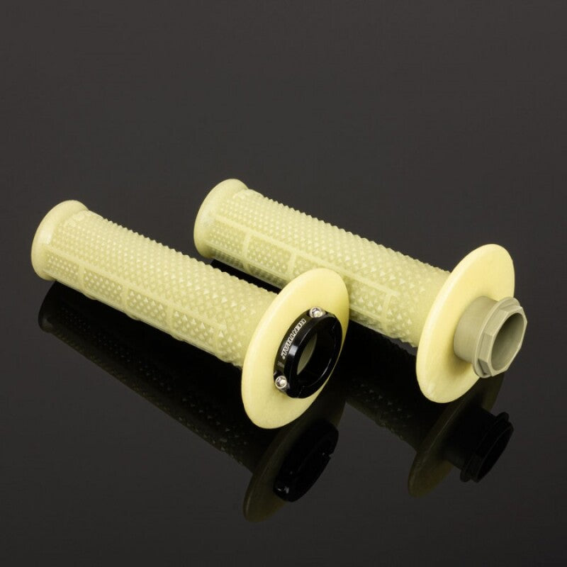 Renthal G240 fits MX-R Works Lock On - Tapered/Half Waffle - Aramid