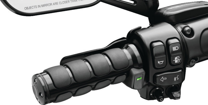 Kuryakyn 6472 Kuryakyn Heated ISO Grips Throttle-By-Wire Gloss Black