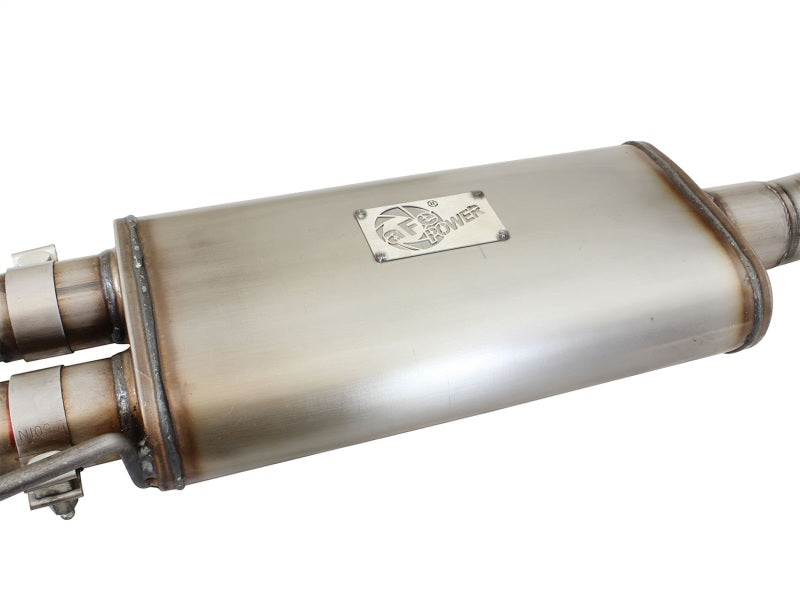 AFE 49-43071-B Series Exhaust SS Front Side Exit CB w/ Black Tips 10-14 fits Fo