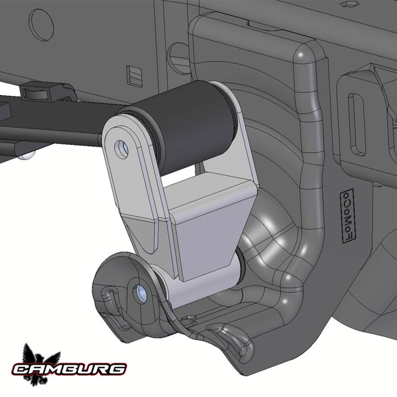 Camburg CAM-120004 83-12 fits Ford Ranger/82-03 F-150 2WD/99-18 Silverado 1500 TIG 4130 Shackles (1.5in. extended)