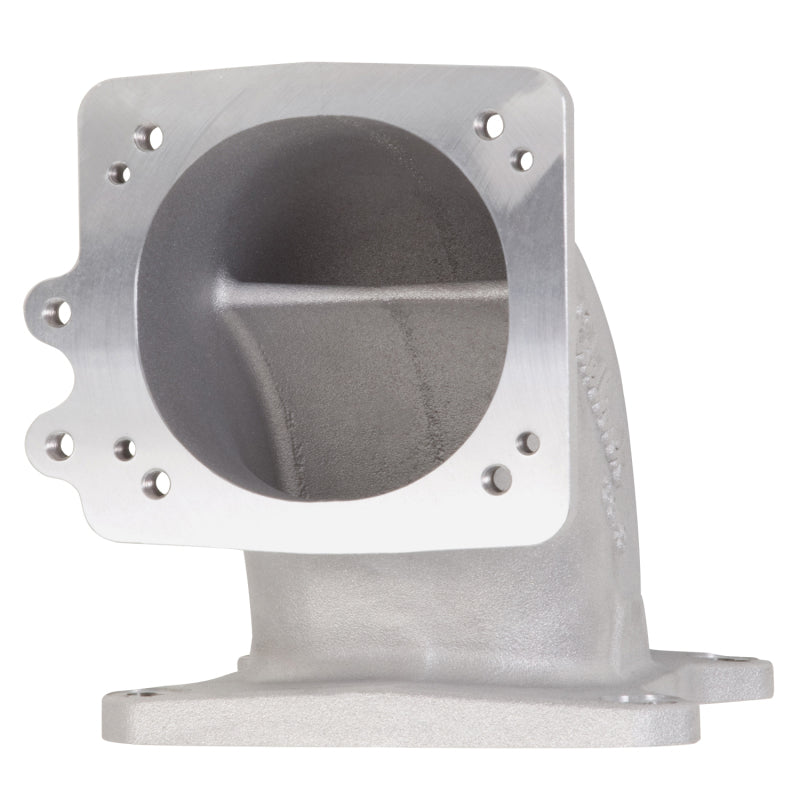 Edelbrock 3849 High Flow Intake Elbow 95mm Throttle Body to Square-Bore Flange As-Cast Finish