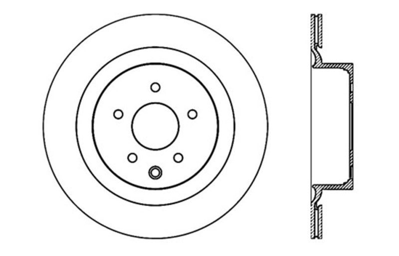 Stoptech 128.42093L Drilled Sport Brake Rotor