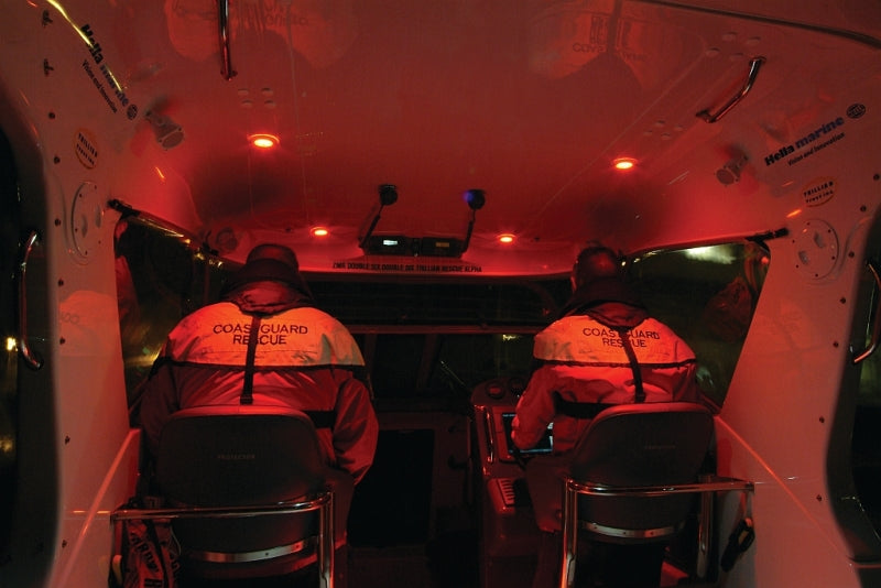 Hella 980500041 0500 Series Slim Line White 12V DC Round Soft LED Courtesy Light