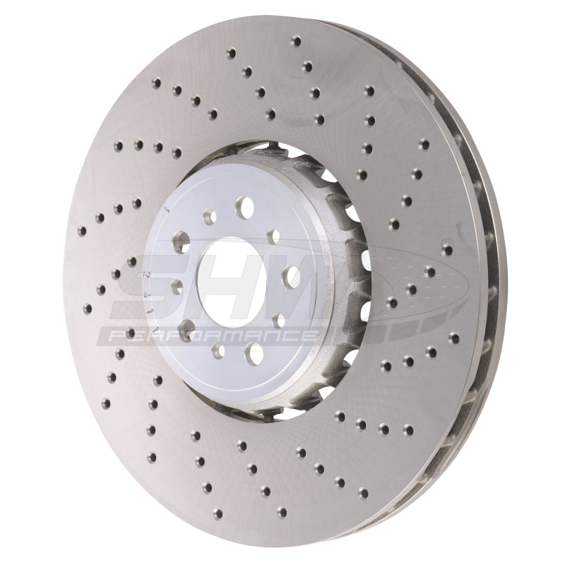 SHW Performance BFR43502 SHW 2020+ fits BMW X3 M 3.0L Right Front Cross-Drilled Lightweight Brake Rotor (34118054826)