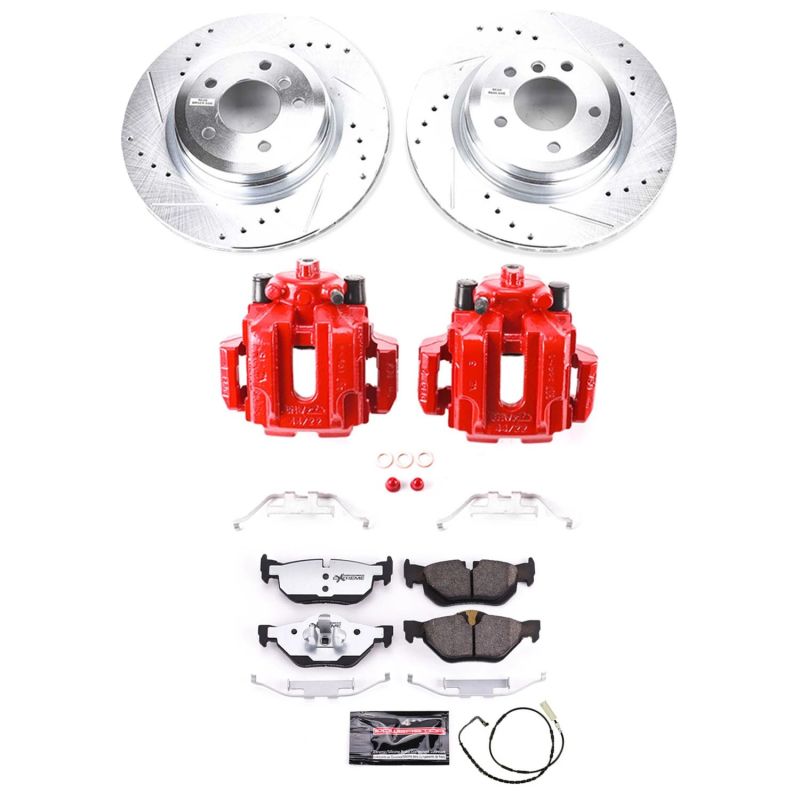 PowerStop KC044 26 fits BMW 325i Rear Z26 Street Warrior Brake Kit w/Calipers