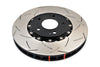 DBA DBA52218BLKS Evo 8/9 Front Slotted 5000 Ser 2 Piece Rotor Assemble Black Hat