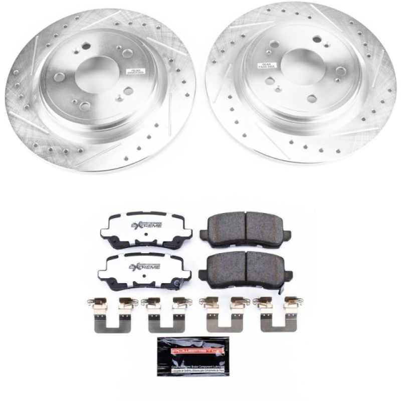 PowerStop K6952-26 14-19 fits Acura RLX Rear Z26 Street Warrior Brake Kit