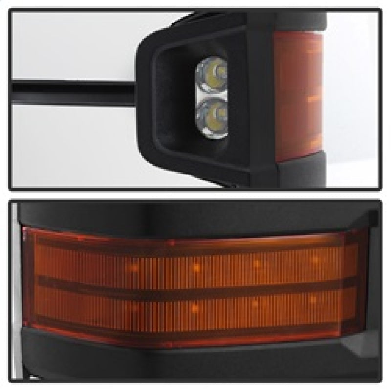xTune 9936760 fits Chevy Silverado 07-13 Heated Amber LED Signal Mirrors Chrome