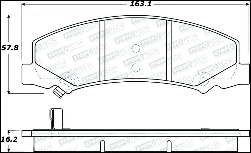 Stoptech 305.1159 Street Select Brake Pads