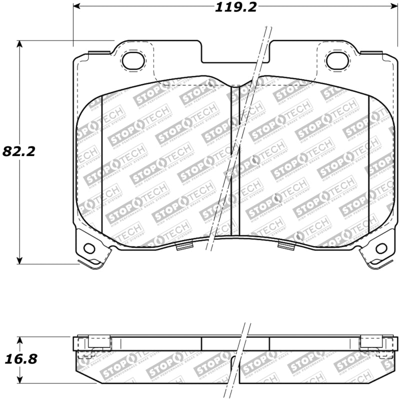 Stoptech 309.0629 Performance 5/93-98 fits Toyota Supra Turbo Front Brake Pads