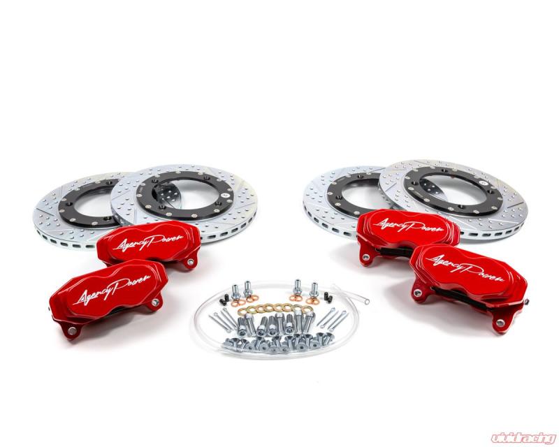 Agency Power AP-BRP-X3-460-RD Big Brake Kit Front and Rear Red fits Can-Am 14-18 Maverick X3 Turbo