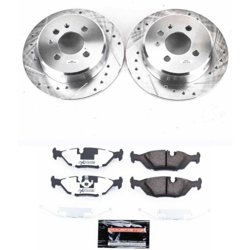 PowerStop K4804-26 91-92 fits BMW 318i Rear Z26 Street Warrior Brake Kit