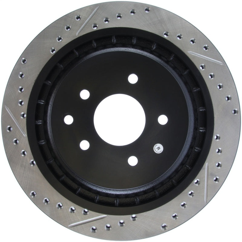 Stoptech 127.42101R fits Infiniti G37 / Nissan 370Z SportStop Slotted & Drilled Rear Right Rotor