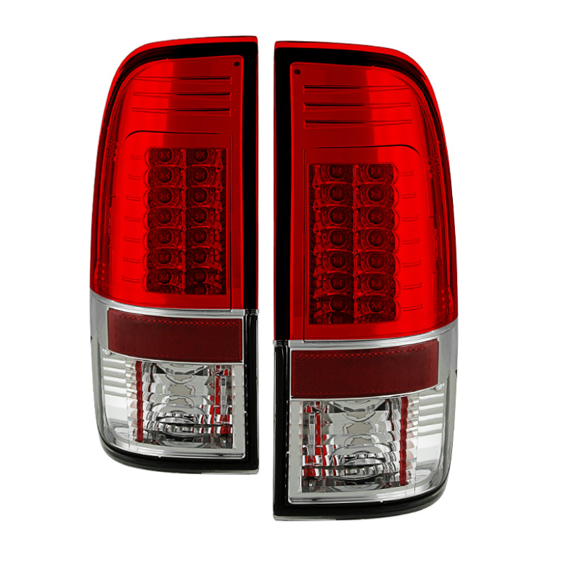 Spyder 5029195 fits Ford 08-15 Super Duty Version 2 LED Tail Lights Red Clear A