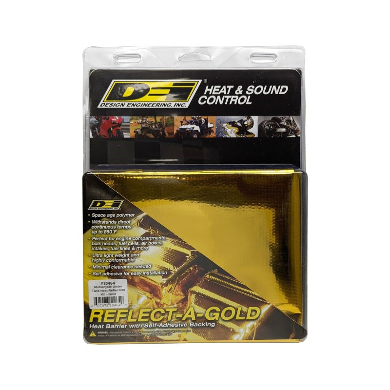 DEI 10464 Powersport Motorcycle Under Tank Heat Reflection Kit - Gold