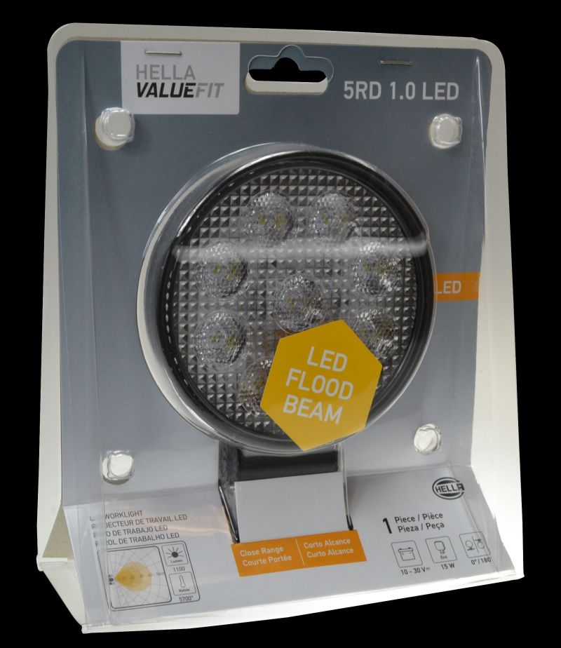 Hella 357101002 ValueFit Work Light 5RD 1.0 LED MV CR LT