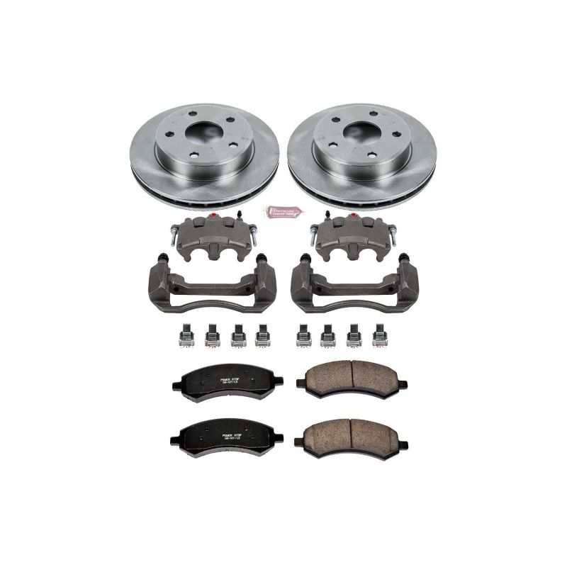 Power Stop KCOE2193 06-09 fits Mitsubishi Raider Front Autospecialty Kit w/Cals
