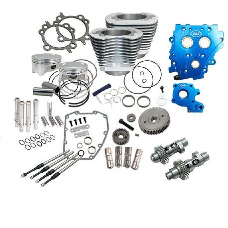 S&S 330-0667 Cycle 07-17 4in Bore 585GE Cam Power Pack - Silver