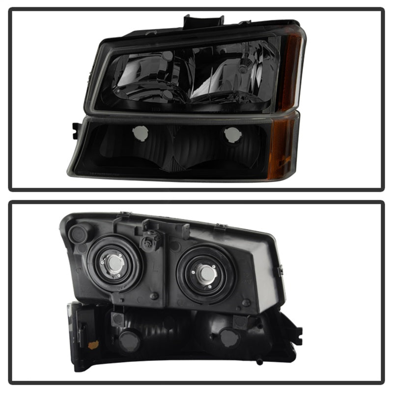 9030253 Xtune fits Chevy 03-06 Silverado 2500HD Crystal Headlights w/ Bumper L