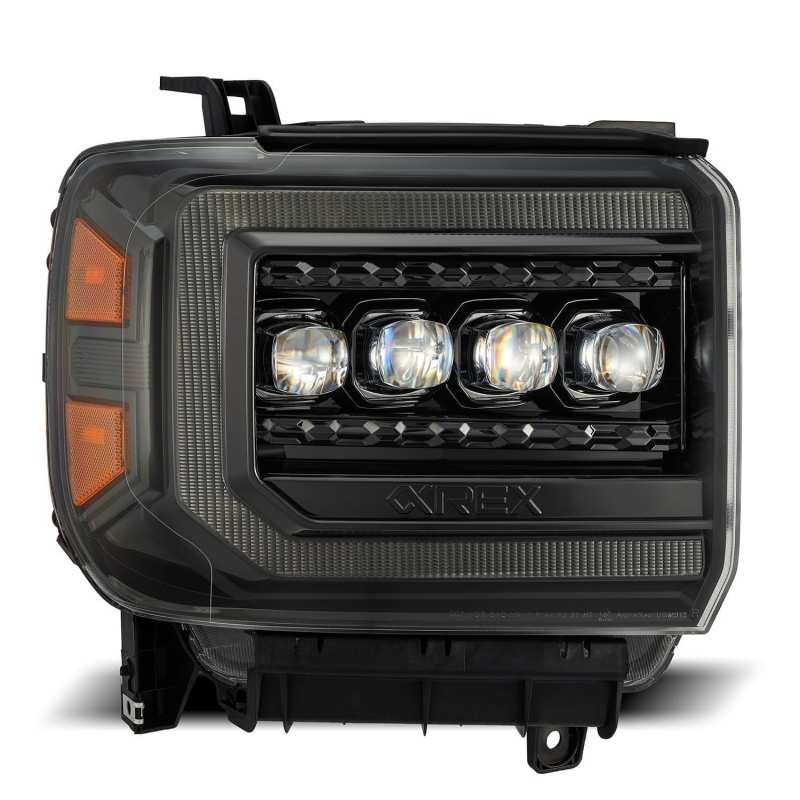 AlphaRex 880616 fits GMC 14-18 Sierra NOVA LED Proj Headlights Plnk Style Alpha