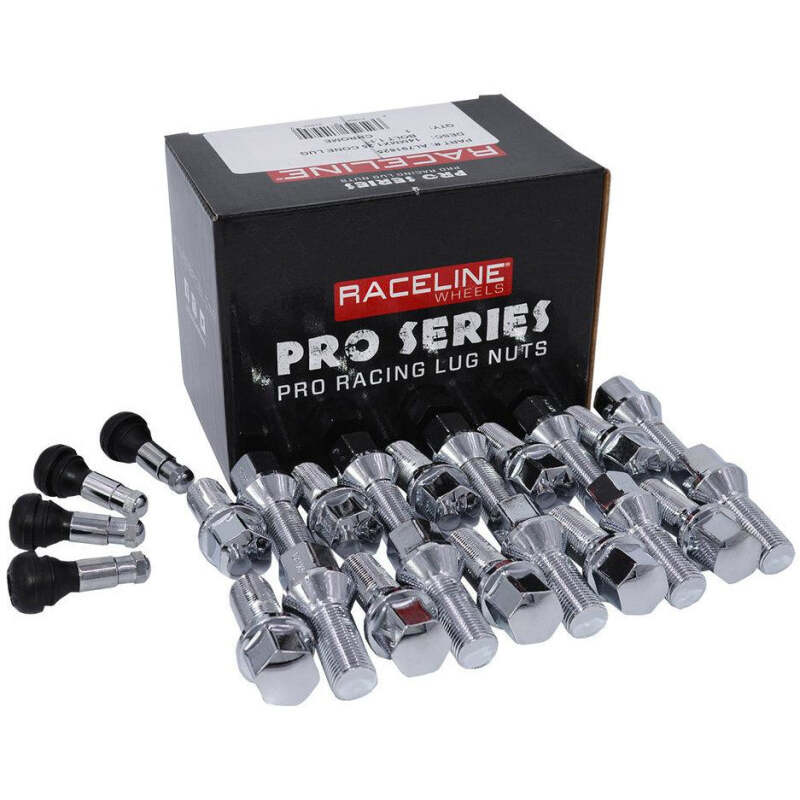 Raceline L791820 14x1.5 1.1in Chrome Lug Bolts (Set of 20)