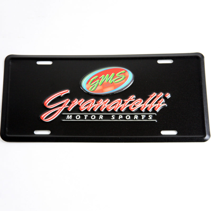 Granatelli Granatelli Motor Sports 100006 Aluminum License Plate - Black Face & Full Color Logo
