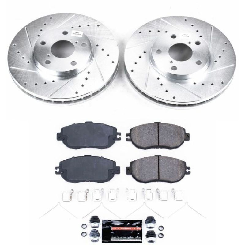 PowerStop K1075 fits Lexus 93-94 LS400 Front Z23 Evolution Sport Brake Kit