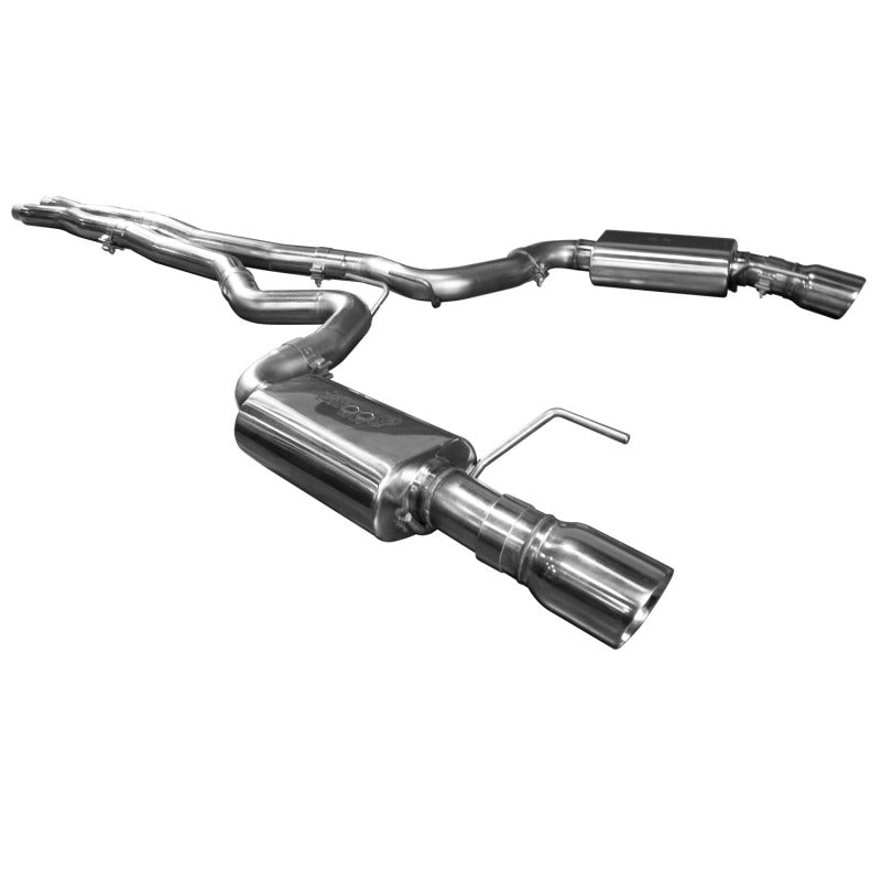 Kooks 11514101 15+ Mustang 5.0L 4V Convertible 3in Cat-Back w/ X-Pipe 4in Slash Cut Polished Tips Exhaust
