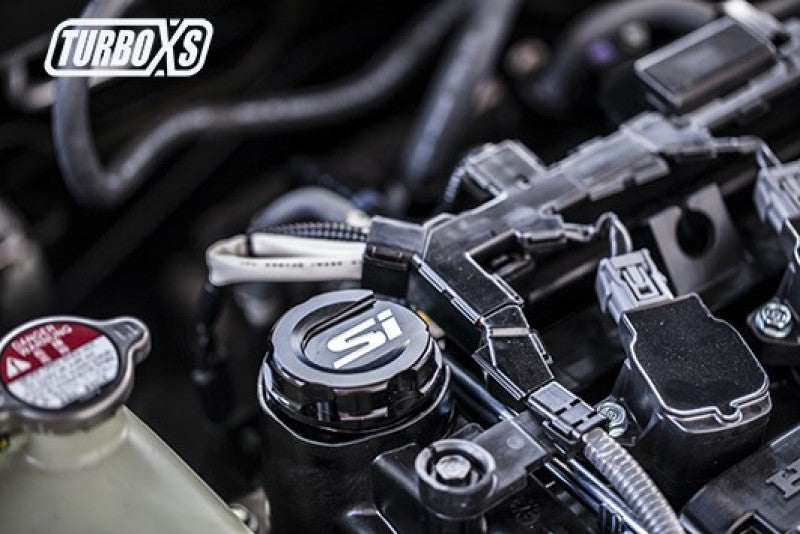 Turbo XS HC-OC-BLK-SI 2016+ fits Honda Civic Black Oil Cap
