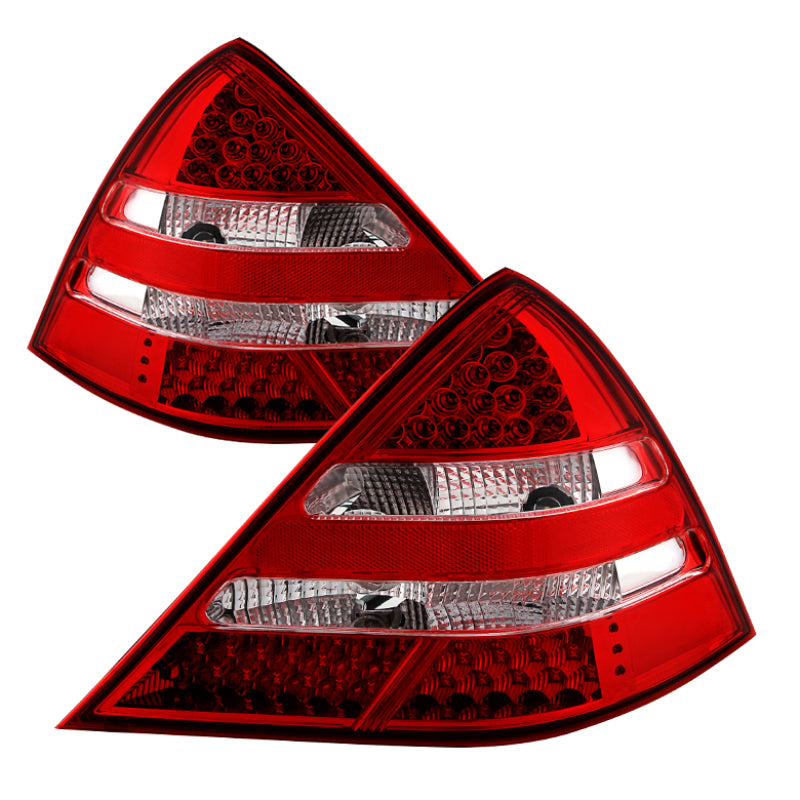 9030192 Xtune fits Mercedes R170 Slk LED Tail Lights ( R171 Amg Look ) Red Cle