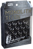 Project Kics WMN01GK 12 x 1.5 Glorious Black T1/06 Monolith Lug Nuts - 20 Pcs