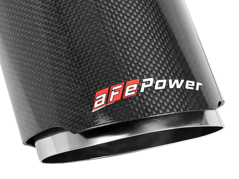 AFE 49C32068-C orce-XP 4-1/2in Carbon Fiber OE Replacement Exhaust Tips - 15-19
