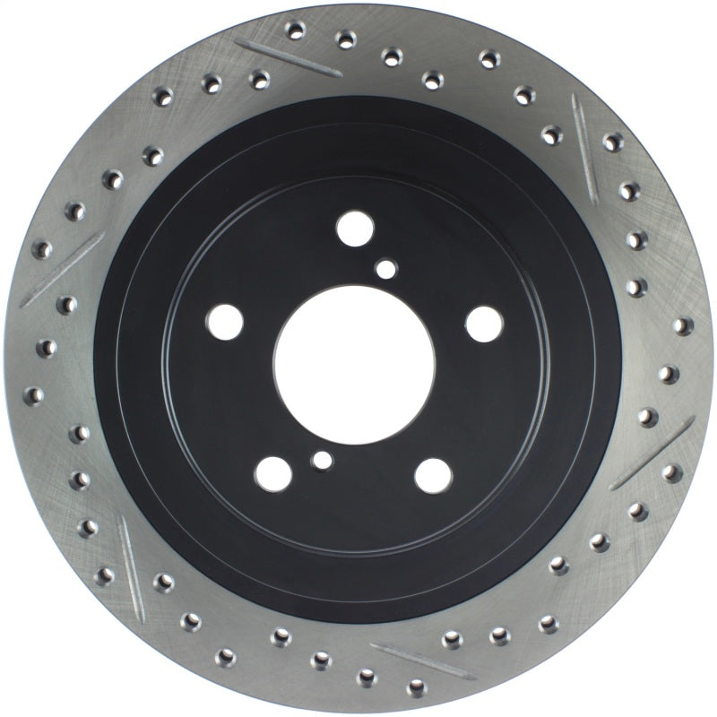 Stoptech 127.47025L 06-07 Subaru Impreza WRX (Exc STi) Slotted & Drilled Left Rear Rotor