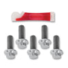 Performance 0109-0016-SS Machine 84-Up HD Bolt Set Fr Sngl Disc Stainless Steel