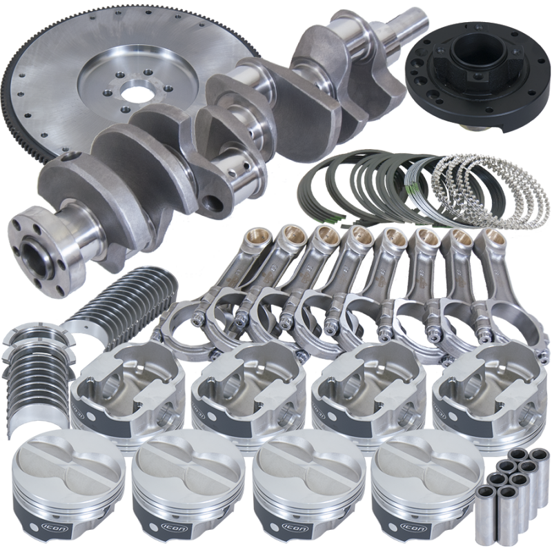 Eagle B16323MS000 fits Ford 302 3.400in Crank 5.400in I-Beam Rods 4.000in Pistons 157 Tooth FW Balanced Assembly