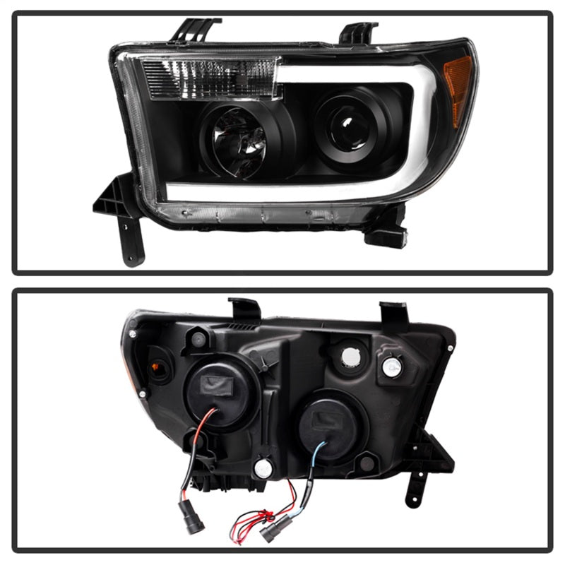 SPYDER 9027888 xTune fits Toyota Tundra LED Light Bar Projector Headlights Black